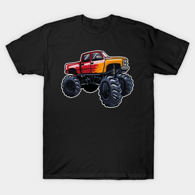 Monster Truck T-Shirt by LetsBeginDesigns